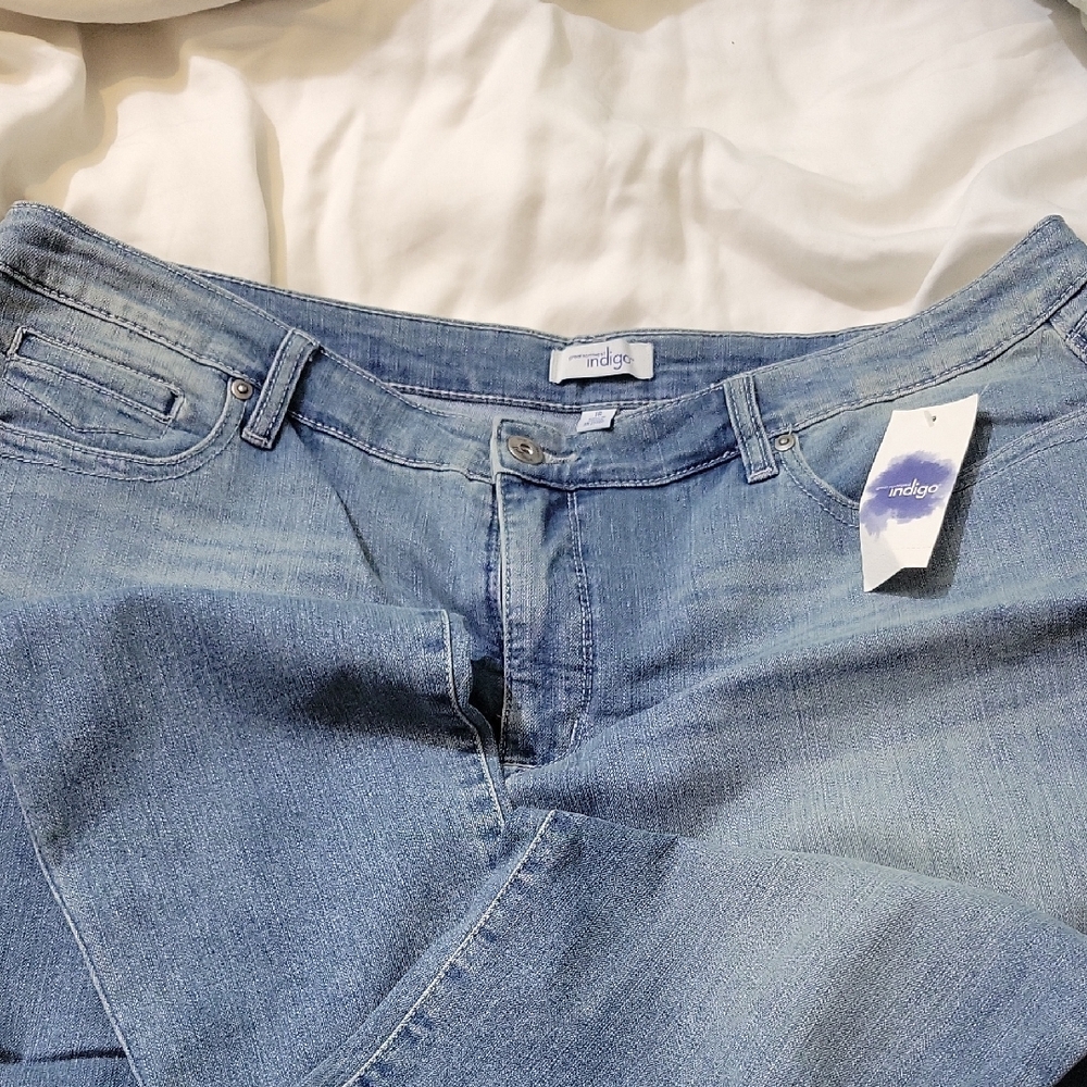 Indigo Women's Light Blue Straight Leg Jeans